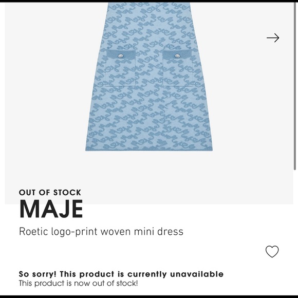 Maje “Roetic” 🔥BNWT🔥 Jacquard Knit mini dress - Picture 6 of 10